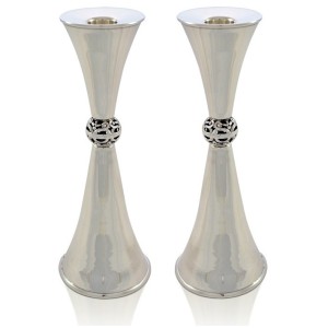 Ziva Sterling Silver Candlesticks