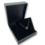 Diamond Star of David Linked Necklace in 14K Gold – Petite