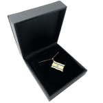Israel Flag Pendant in 14K Gold and Blue Enamel