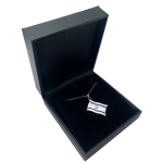 Israel Flag Pendant in 14K White Gold and Blue Enamel