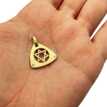 Dual Layered Star of David Diamond 14K Gold Pendant