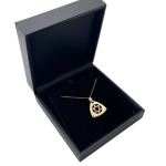Dual Layered Star of David Diamond 14K Gold Pendant