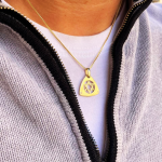 Dual Layered Star of David Diamond 14K Gold Pendant