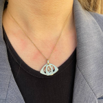 Dual Layered Star of David Diamond 14K Gold Pendant