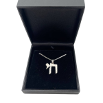 Hammered Silver Chai Pendant in 925 Sterling Silver – 19 mm
