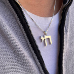 Hebrew Chai Pendant in 925 Sterling Silver Smooth Finish – 19 mm