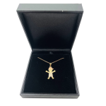 Little Boy Charm Pendant in 14K Tri-color Gold