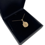 Birthstone Pomegranate Pendant in 14K Gold – Success and Abundance