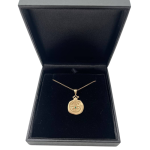 Birthstone Pomegranate Pendant in 14K Gold – Success and Abundance
