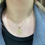 Birthstone Pomegranate Pendant in 14K Gold – Success and Abundance