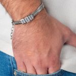 Dad Bracelet in Stainless Steel with Personalized Names Engraved