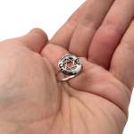 Am Israel Chai Star of David Ring in 14K White Gold