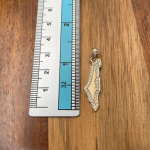 Diamond Map of Israel Am Israel Chai October 7 Pendant in 14K Gold