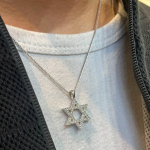 Classic Diamond Star of David Pendant in 18k White Gold