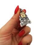 Holy Temple Necklace in Silver and Gold