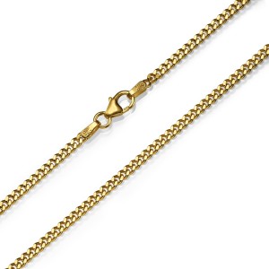 14K Gold Panzer Chain - 2.4mm Thick Heavyweight