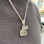 Eretz Yisrael Beitar Engraved Pendant – Large and Heavyweight in 925 Sterling Silver