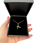Hebrew Chai Pendant in Chinese Style Font – 14K Gold