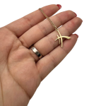 Hebrew Chai Pendant in Chinese Style Font – 14K Gold