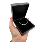 Diamond Crescent / Rainbow Necklace in 14K Gold