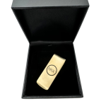 Personalized Money Clip in Heavyweight Solid 14K Gold