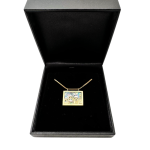 Jerusalem Necklace with Roman Glass in 14K Gold