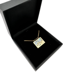 Jerusalem Necklace with Roman Glass in 14K Gold
