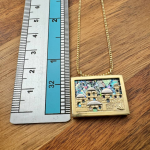 Jerusalem Necklace with Roman Glass in 14K Gold