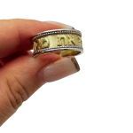 Hebrew Wedding Ring in 14K Two Tone Gold – “For you are holy to me”