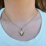 Two Swords Lion of Judah and Star of David Pendant in 14K Gold with Black Diamonds