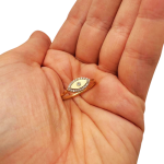 Diamond Evil Eye Ring in 14K Gold