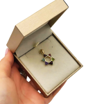 Colorful Gemstones Star of David Pendant in 14K Gold – 21 mm