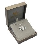 “There is no one but Him” Hebrew Pendant and Chain in Sterling Silver