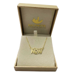 Let Them Go Now Necklace in 14K Gold – Support Israel Jewelry