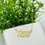 Let Them Go Now Necklace in 14K Gold – Support Israel Jewelry