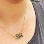 Let Them Go Now Necklace in 14K Gold – Support Israel Jewelry