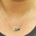 Let Them Go Now Necklace in 14K Gold – Support Israel Jewelry