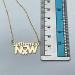 Let Them Go Now Necklace in 14K Gold – Support Israel Jewelry