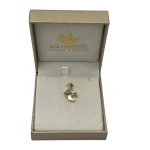 Dove of Peace Pendant in 14K Gold with Diamond and Ruby Gemstone – Reversible