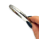 Moroccan Bangle in Silver – Hammered Finish