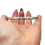 Moroccan Bangle in Silver – Hammered Finish