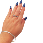 Moroccan Bangle in Silver – Hammered Finish
