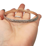 Moroccan Bangle in Silver – Curlicue Design