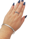 Moroccan Bangle in Silver – Beaded Borders