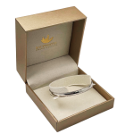 Moroccan Bangle in Silver – Beaded Borders