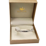 Moroccan Bangle in Silver – Beaded Borders