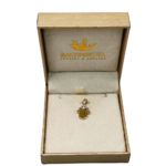 Diamond Hamsa Evil Eye Pendant in 14K Gold