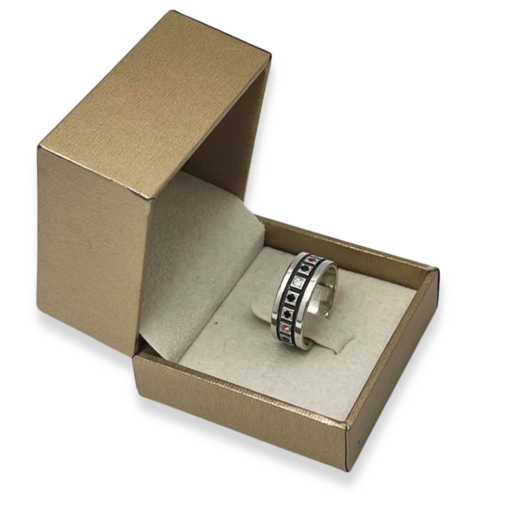 Sterling Silver 12 Tribes Hoshen Ring with Natural Gemstones
