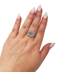 Sterling Silver Hoshen Square Signet Ring