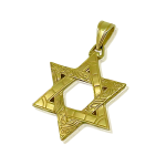 Vintage Style Star of David Pendant in 14K Gold